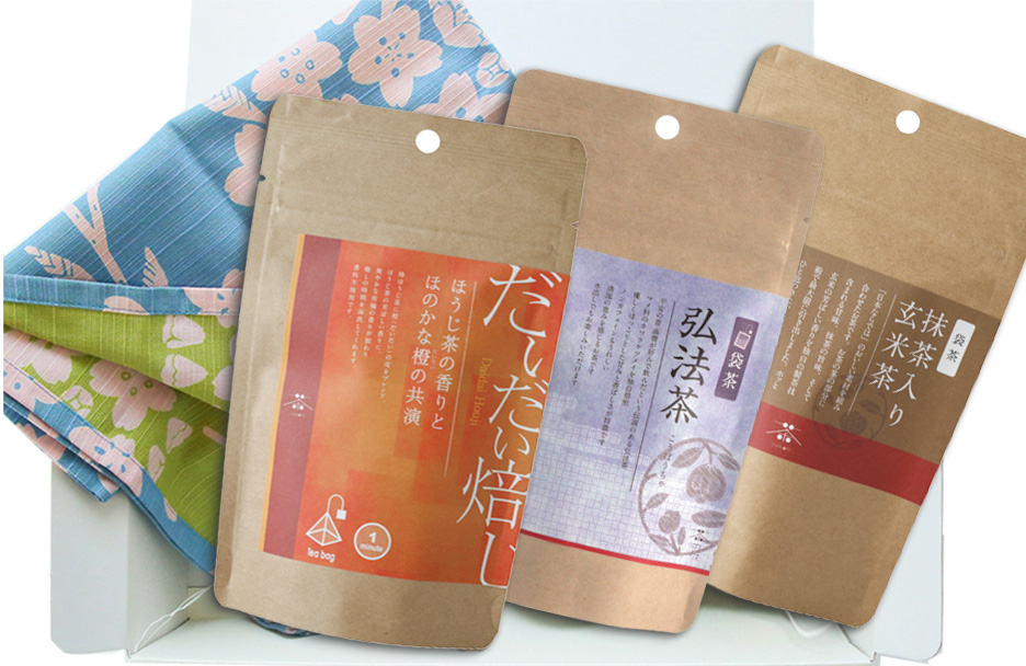茶のみ仲間秋のお茶とティータオルセット